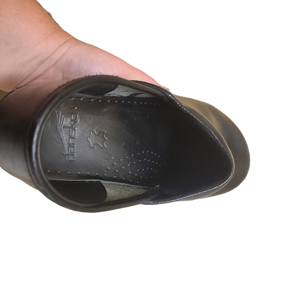 Dansko Professional Women's Black Leather Clogs Size 41 - Picture 6 of 7